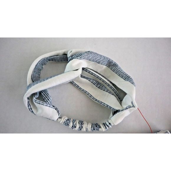 Jessica Simpson RB789JSH0 Baby Girl Sz 3/6 Months Navy Striped Romper w/Headband - Picture 4 of 7